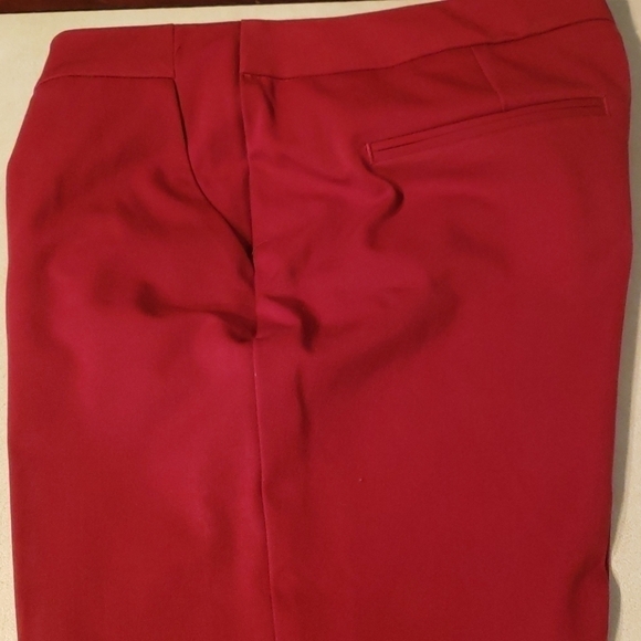 CHICO'S 1P Flare Career Dress Pants Cranberry EUC - Picture 14 of 15